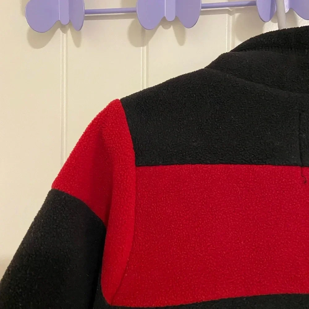 EUC | Children’s Place toddler boy’s striped fleece quarter zip jacket —‎ 3T
